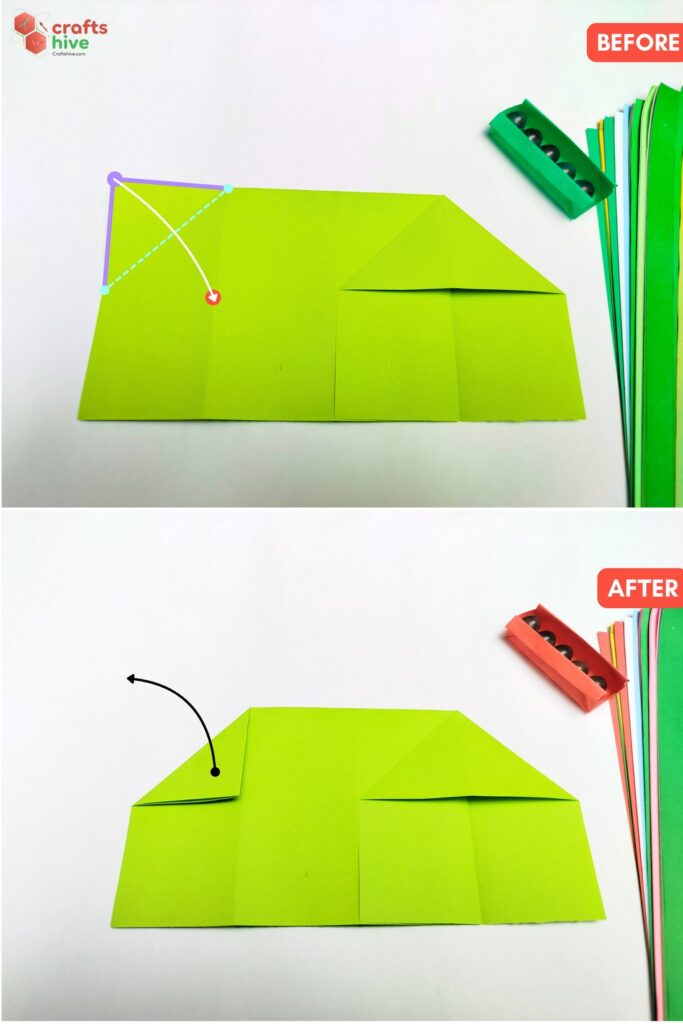 Step #8 Diagonal Crease (Right)