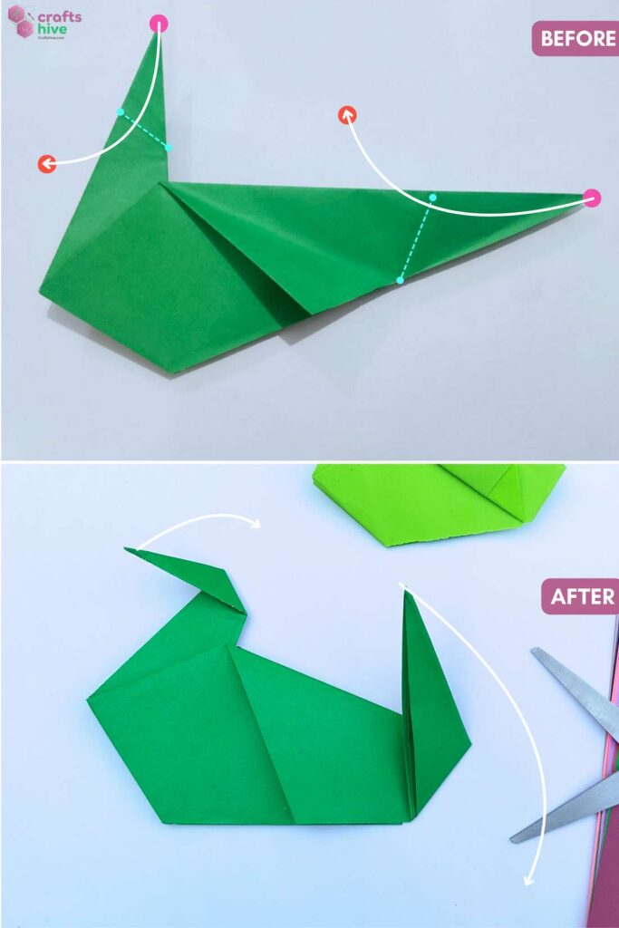 Step #8 Folds for the Head and Tail  (3)