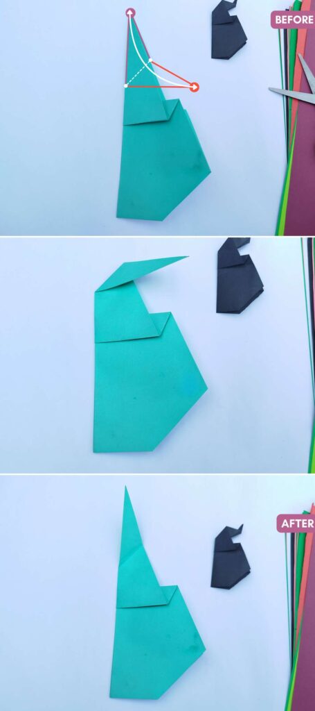 Step #9 Intermediate Fold for Mouth