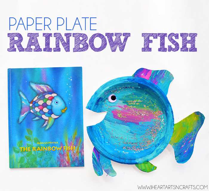 Paper Plate Rainbow Fish Craft