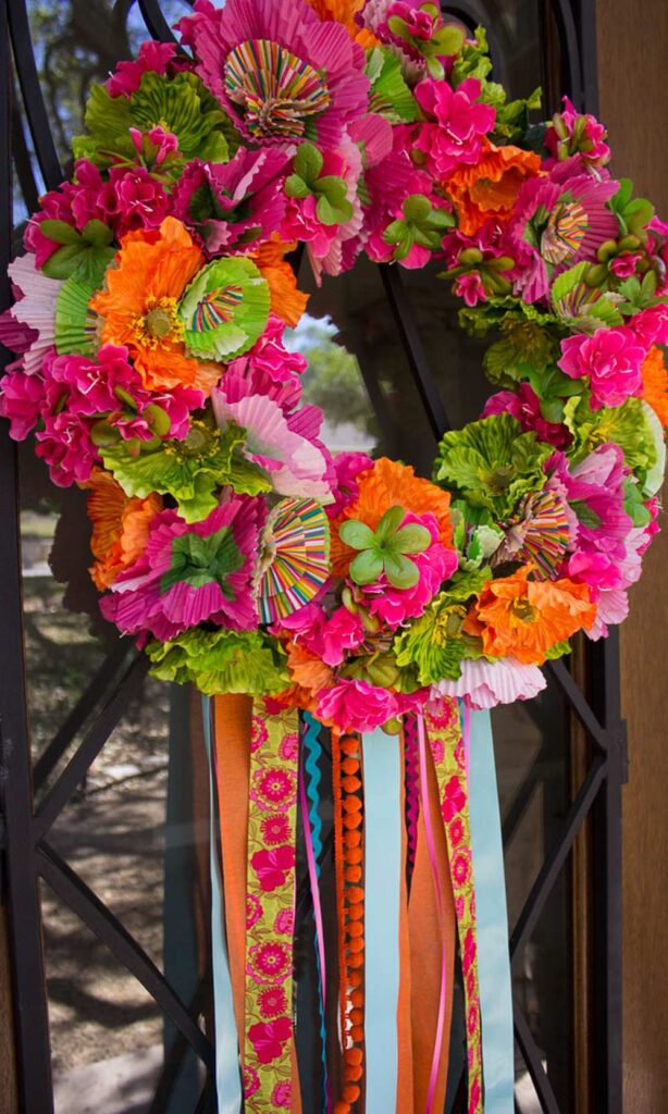 Fiesta summer wreath craft