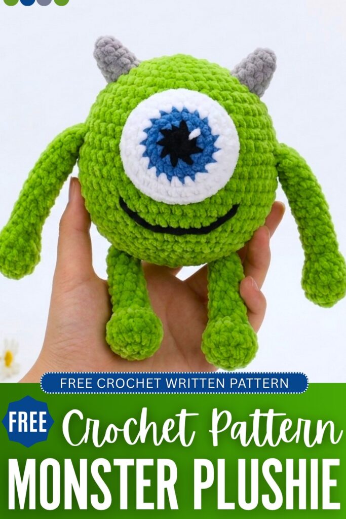 crochet monster plushie