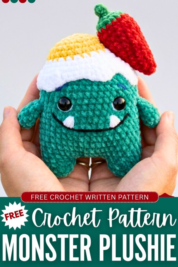 crochet monster plushie