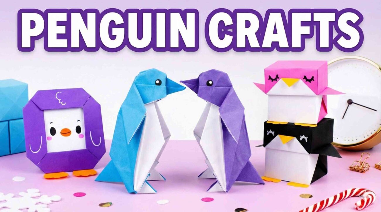 how to craft a penguin (3 craft ideas)