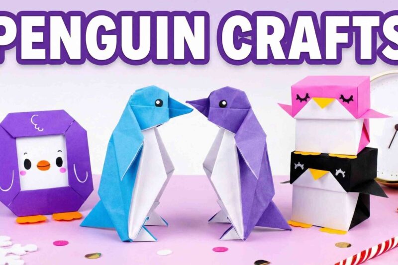 how to craft a penguin (3 craft ideas)
