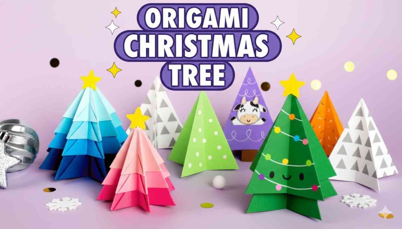 origami christmas tree crafts