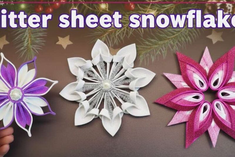 7 Ways to Craft Glittered Snowflakes for New Year