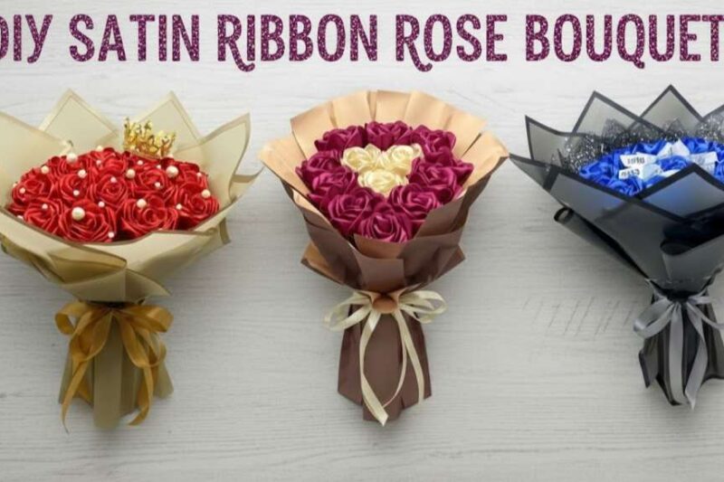 7 Ways to Craft Satin Ribbon Rose Bouquets (LOW-BUDGET)