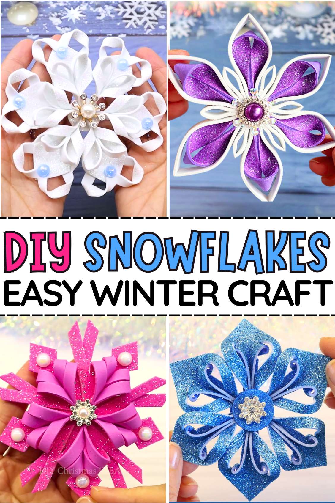 DIY SNOWFLAKES EASY WINTER CRAFT