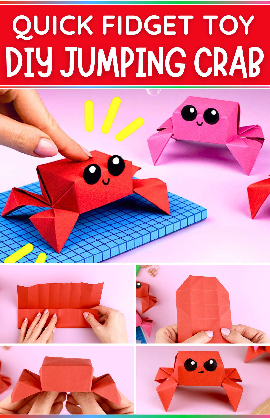 Origami Toy Tutorial Origami Animal Jumping Toys (How to Make) : Crafts Hive