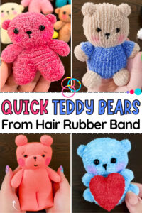 Ways to DIY Teddy Bear from Rubber Bands