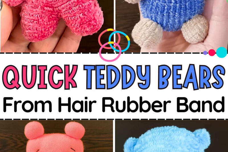 Ways to DIY Teddy Bear from Rubber Bands