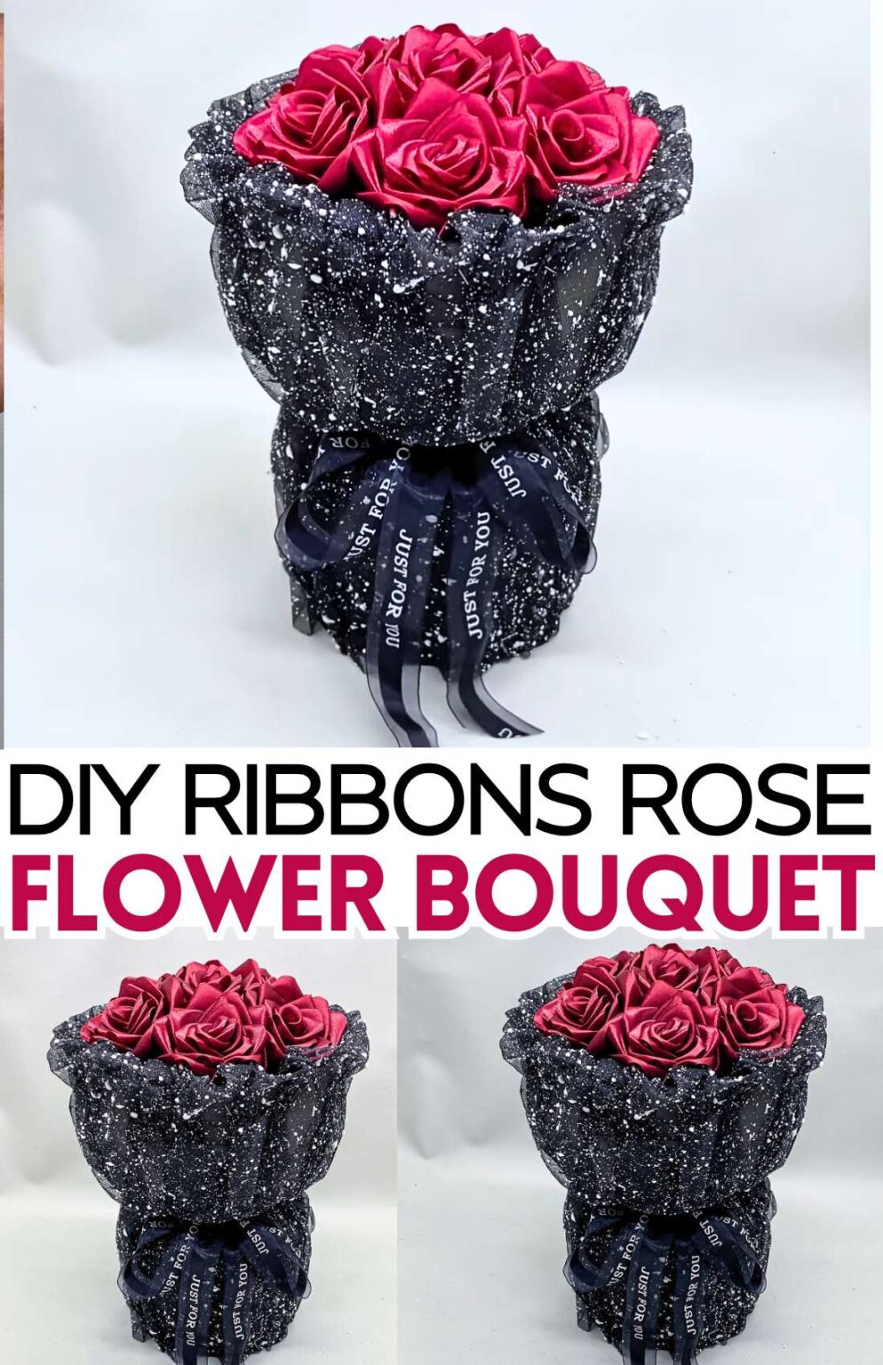 Ways to Craft Satin Ribbon Rose Bouquets (LOW-BUDGET) : Crafts Hive