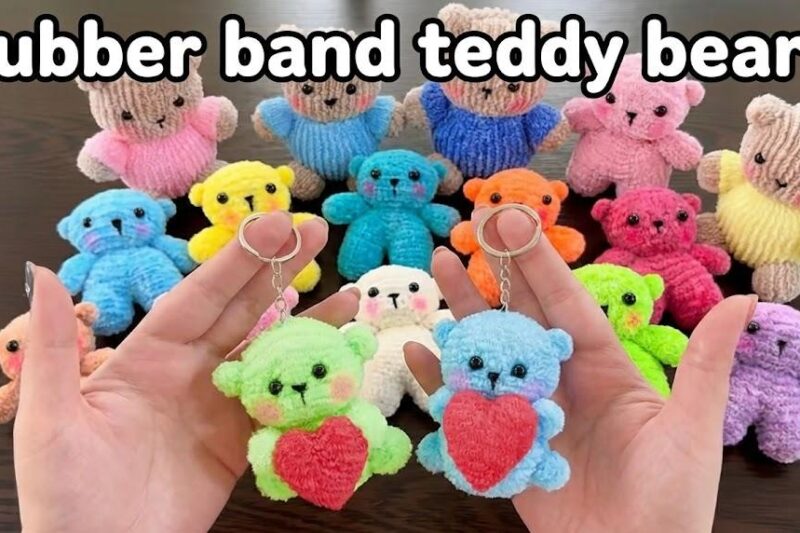 5 Ways to DIY Teddy Bear from Rubber Bands