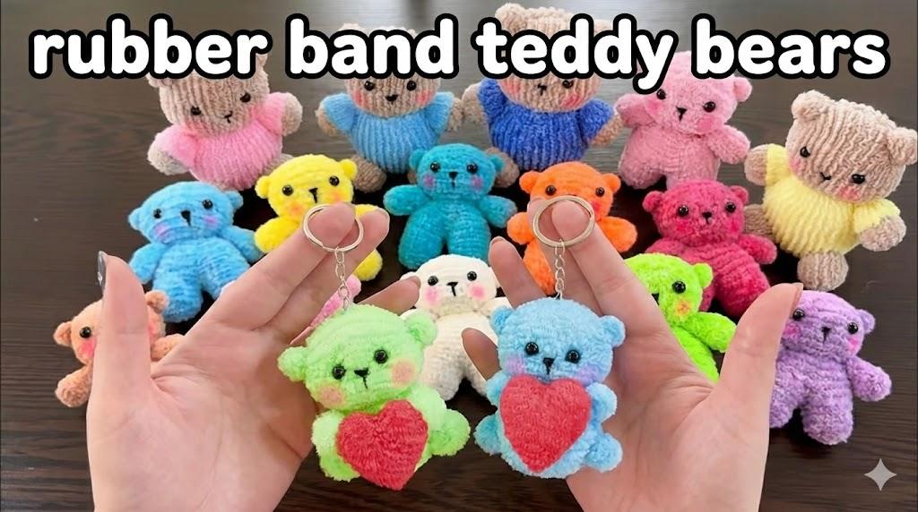 Ways to DIY Teddy Bear from Rubber Bands