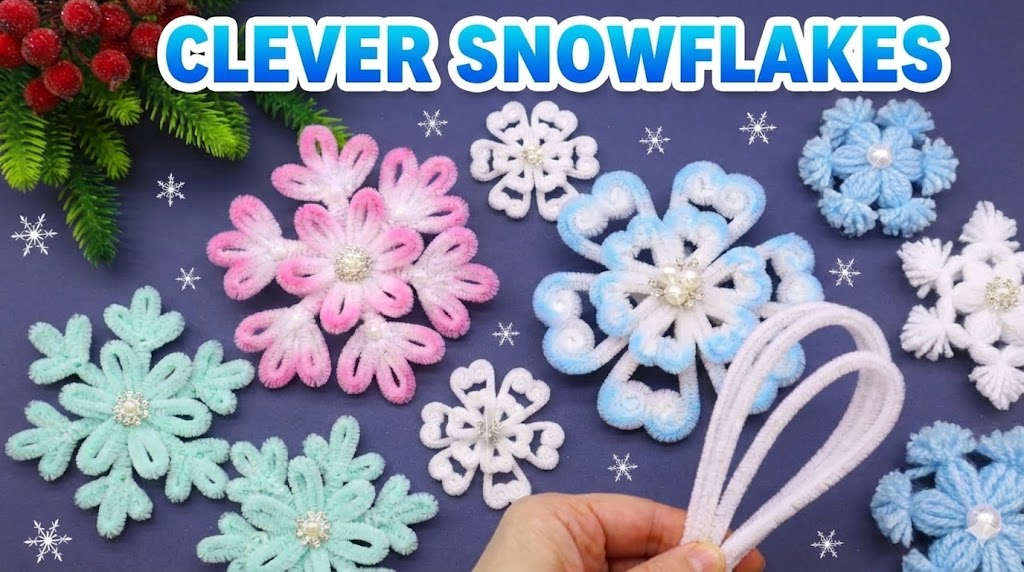 clever diy snowflakes