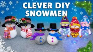 5 Ways to Make a Snowman From Socks, Yarn & Foam