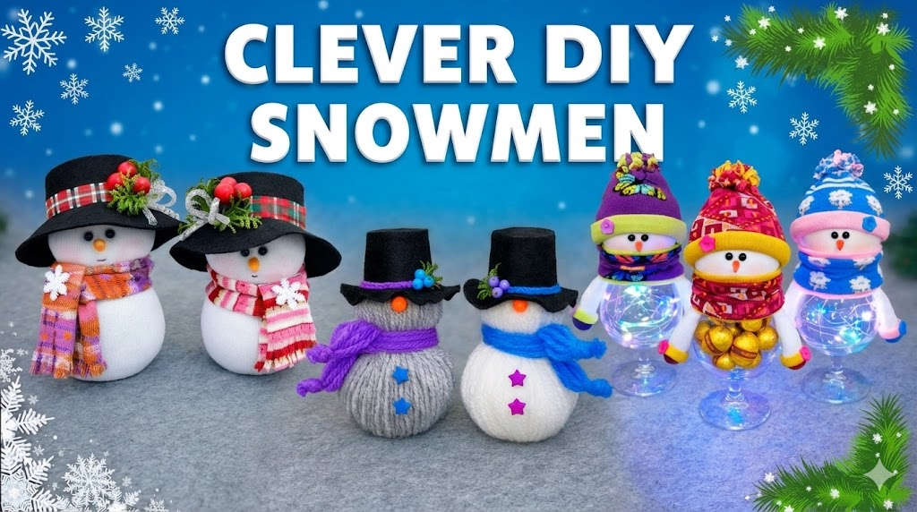 clever diy snowmen