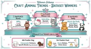 Community-Favorite Craft Animals | Analysis of 1100+ Craft Creators