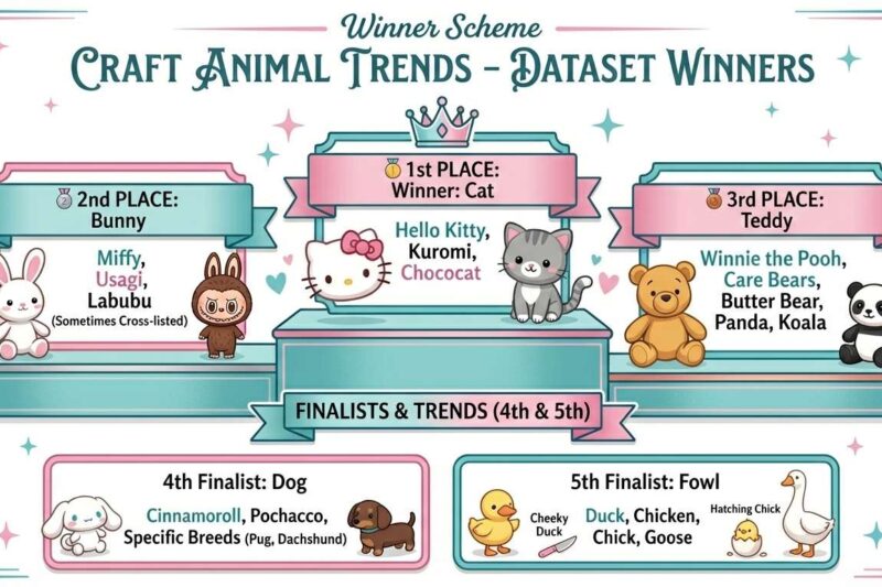 Community-Favorite Craft Animals | Analysis of 1100+ Craft Creators