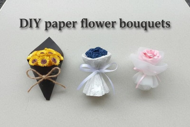 5 Ways to DIY Paper Mini Flower Bouquets for Gifting