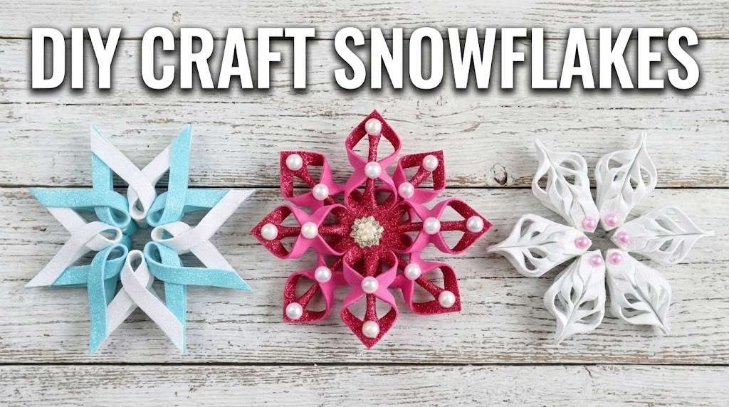diy craft snowflakes