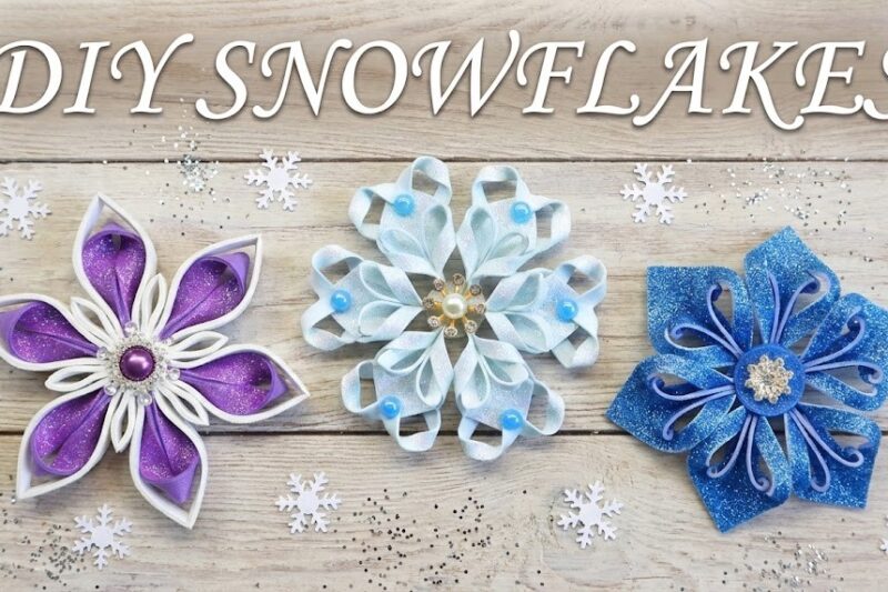 10 Ways to DIY Snowflakes from Glitter Sheets & More