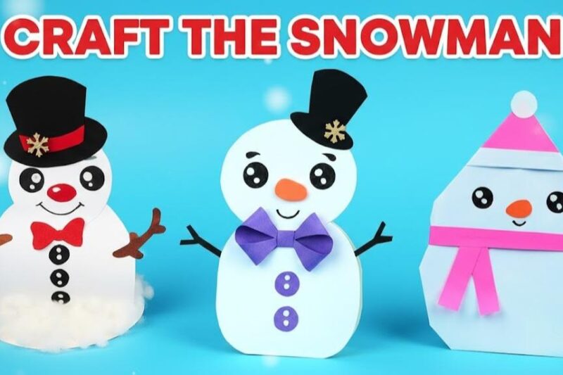 diy snowman paper crafts