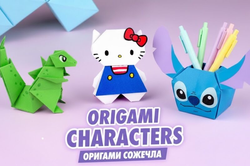 7 Origami Paper Characters & Crafts for Kids