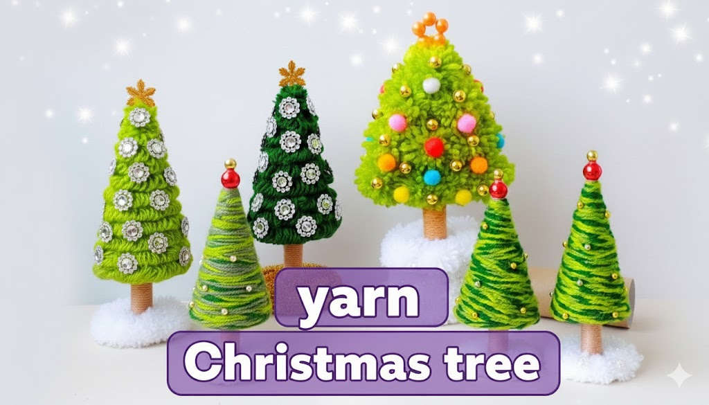 ways to make yarn Christmas tree
