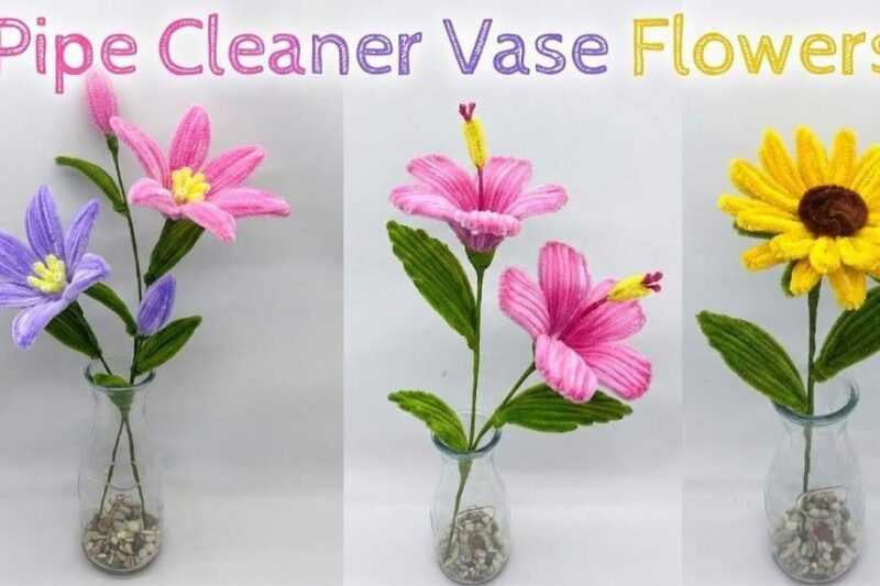 7 Ways to Craft Pipe Cleaner Vase Flowers