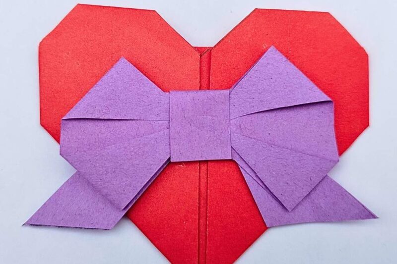 Easy Origami Heart Present Paper Craft