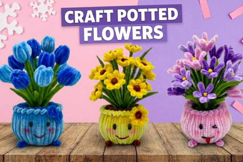 Ways to Craft Pipe Cleaner Potted Flowers for Spring