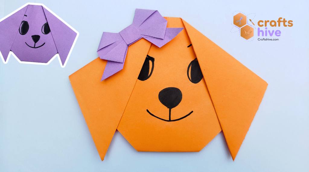 How to Craft Origami Puppy With Bow