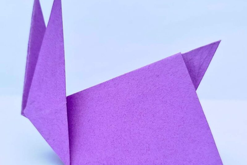 How to Fold Traditional Origami Bunny for Kids