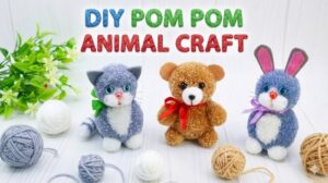 No-Knit These 8 Pom Pom Animal Plushies for Kids
Crafter MARLENA