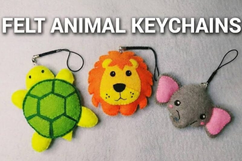 DIY Felt Animal Keychains for Kids