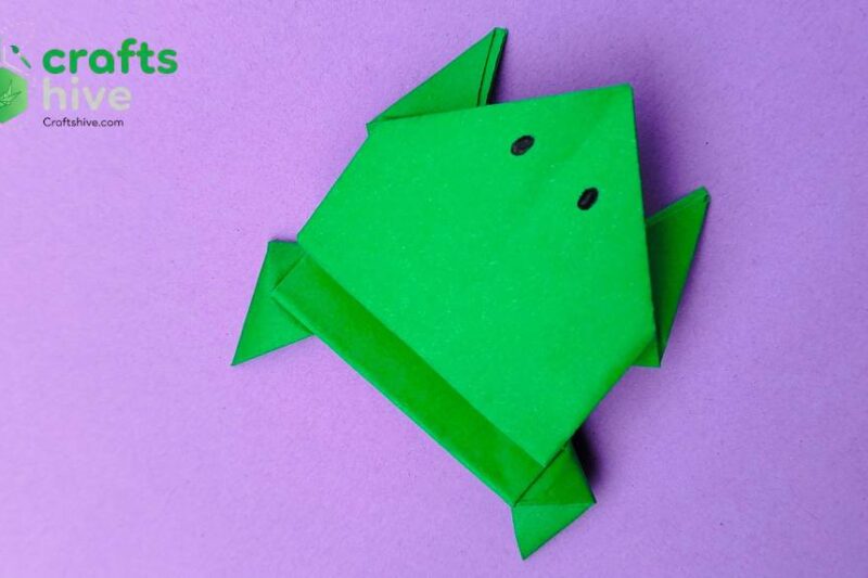 origami jumping frog guied