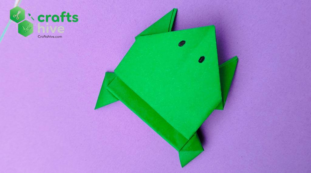 origami jumping frog guied