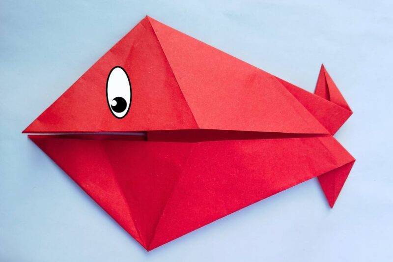 How to Fold Origami Traditional Talking Fish for Beginners