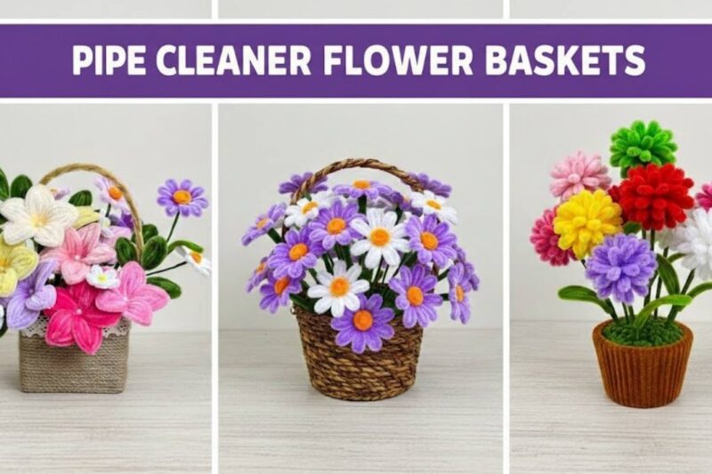 Ways to DIY Pipe Cleaner Flower Baskets for Spring