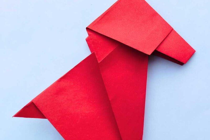 How to Fold Origami Puppy for Kids