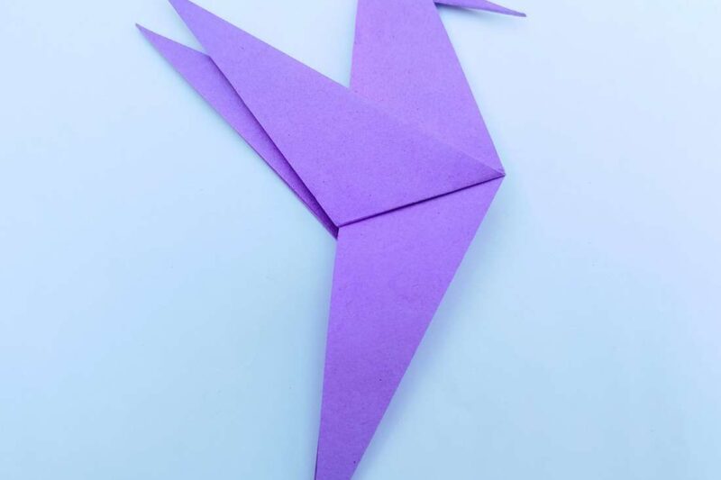 How to Fold Origami Hummingbird for Spring