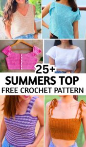 Try the Best Variations of Crochet Summer Tops with FREE Patterns