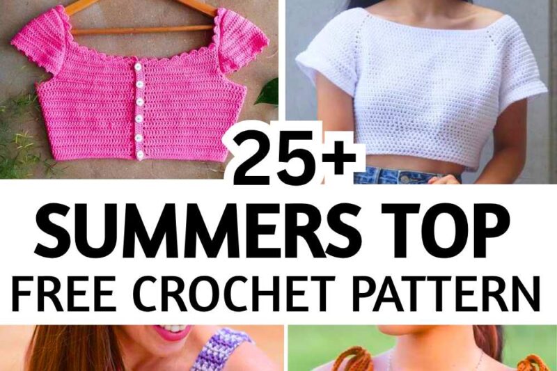 Try the Best Variations of Crochet Summer Tops with FREE Patterns