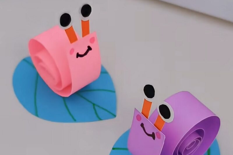 How to Make Cute Snail Craft With Paper for Kids