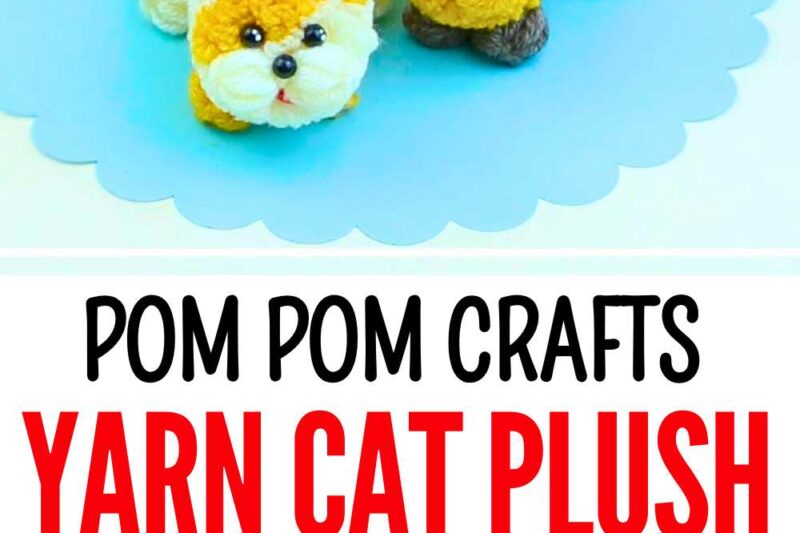 DIY No-Knit Cat Yarn Plushies for Kids