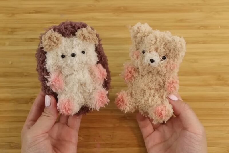 The Fastest Method to Make Bear & Hedgehog Plushies (No-Knit Moru Dolls)