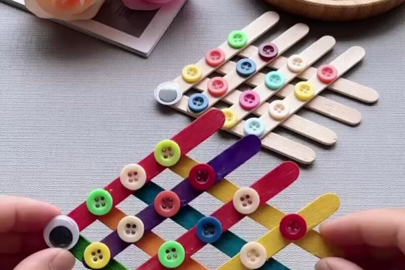 DIY Colorful Popstick Fish Craft for Summer