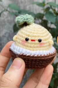 Free Crochet Chick Inside A Coconut Amigurumi Pattern (Best Summer Present)